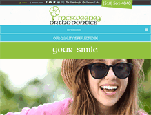 Tablet Screenshot of mcsweeneyortho.com